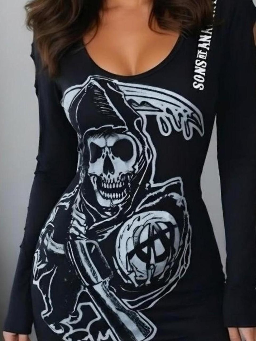 2000s y2k Sons of Anarchy graphic long sleeve shirt size medium